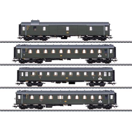Märklin 42514 Schnellzugwagen-Set zur Dampflok BR 19.0 "Sachsenstolz", 4-teilig - H0