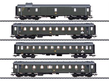 Märklin 42514 Schnellzugwagen-Set zur Dampflok BR 19.0 "Sachsenstolz", 4-teilig - H0