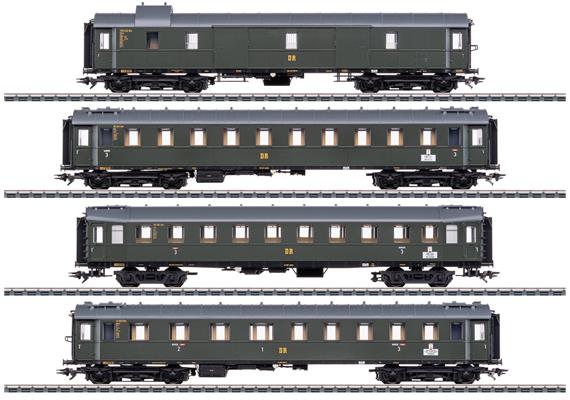 Märklin 42514 Schnellzugwagen-Set zur Dampflok BR 19.0 "Sachsenstolz", 4-teilig - H0 | Bild 1