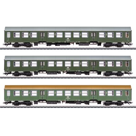 Märklin 42580 DR Personenwagen-Set Halberstädter Mitteleinstiegswagen - H0 (1:87)