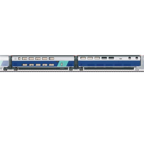 Märklin 43443 SNCF Ergänzungswagen-Set 3 zum TGV Eurodupl - H0 (1:87)