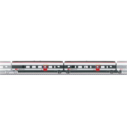 Märklin 43453 Ergänzungswagen-Set 3 zum SBB RABe 501 022 Giruno "Vaud/Waadt", AC 3L - H0