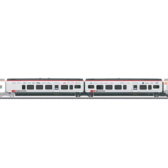 Märklin 43467 Ergänzungswagen-Set 2 zum SBB RABe 501 Giruno CH - IT - H0 (1:87)