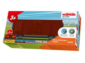 Märklin 44143 my world - offener Güterwagen braun mit Sticker - H0 (1:87)
