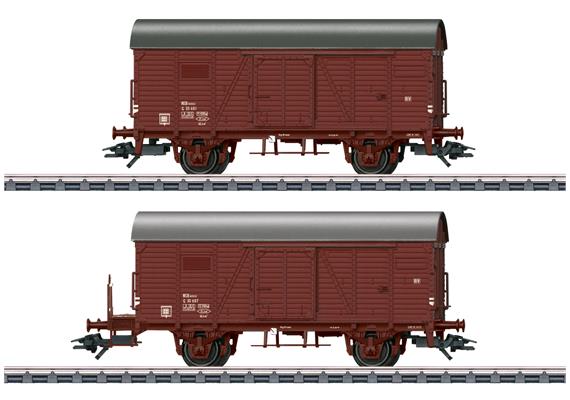 Märklin 46067 Zwei gedeckte Güterwagen Bauart Gr der NSB - H0 (1:87)