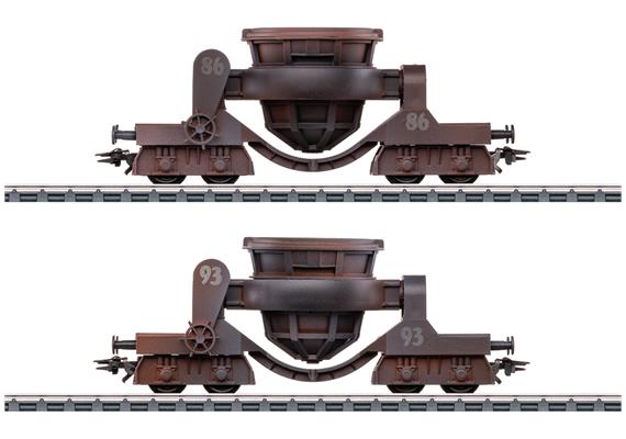 Märklin 46146 Schlackenwagen-Set 2-teilig, Spezialwagen zum Transport von Schlacke - H0 | Bild 1