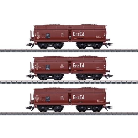 Märklin 46221 Selbstentladewagen-Set Erz Id, Bauart OOtz 44 der DB - H0 (1:87)