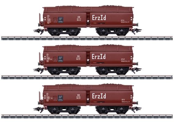 Märklin 46221 Selbstentladewagen-Set Erz Id, Bauart OOtz 44 der DB - H0 (1:87) | Bild 1