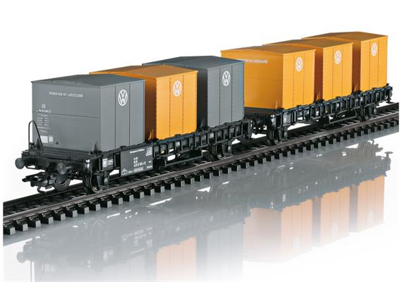 Märklin 46661 Behälter-Transportwagen Laabs der DB vermietet an VW AG - H0 (1:87) | Bild 1