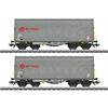 Märklin 47230 Schiebeplanenwagen-Set 2-teilig, Privatwagen der Firma Ermewa SA - H0 (1:87)