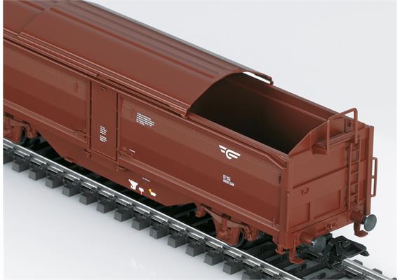 Märklin 47302 3 zweiachsige Schiebedach-/Schiebewandwagen der NSB - H0 (1:87) | Bild 3