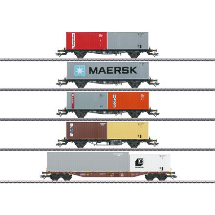Märklin 47680 Container-Tragwagen-Set der DB, MHI - H0 (1:87)