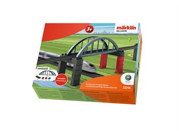 Märklin 72218 my world - Baustein-Set Hochbahn-Brücke - H0 (1:87)