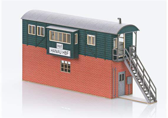 Märklin 72901 Bausatz Behelfsstellwerk Hanau Hbf, Grafikkarton - H0 (1:87)