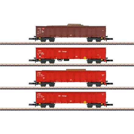 Märklin 82542 4 vierachsige offene Güterwagen Typ Eanos-x 052 der DB AG - Z (1:220)
