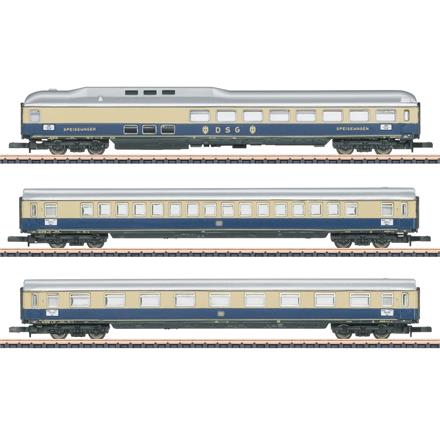 Märklin 87284 Wagenset 1 "Rheingold" der DB, 3-teilig - Z 1:220