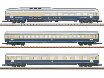 Märklin 87284 Wagenset 1 "Rheingold" der DB, 3-teilig - Z 1:220