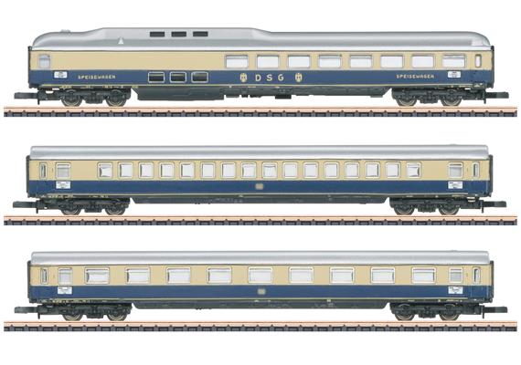 Märklin 87284 Wagenset 1 "Rheingold" der DB, 3-teilig - Z 1:220