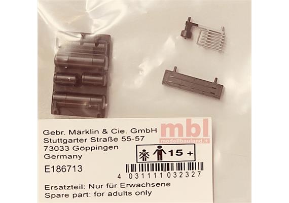 Märklin E186713 Zubehörset "Kasten, Kühler, Attrappe" - H0 (1:87)