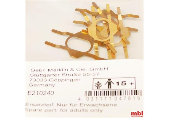 Märklin E210240 Blattfeder Steuerwagen, 5 Stück - H0