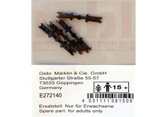 Märklin E272140 Kupplungsverbindungen stromführend, 4 Stück - H0 (1:87)