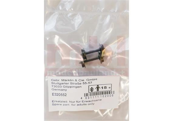 Märklin E320552 Radsatz NEM Gleichstrom DC 2L, 2 Stück - H0 (1:87)