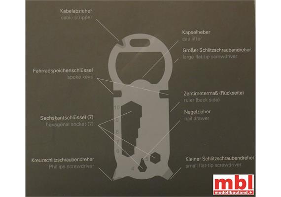 Märklin E353463 MULTITOOL KEYTOOL aus Edelstahl von RICHARTZ | Bild 2