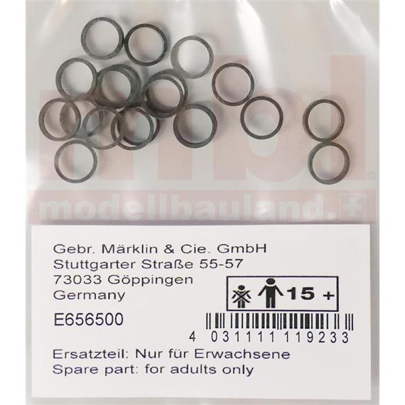 Märklin E656500 Haftreifen für TGV, Giruno, 7,0, 20 Stück - H0 (1:87) Märklin E656500 Haftreifen für TGV, Giruno, 7,0, 20 Stück - H0 (1:87)