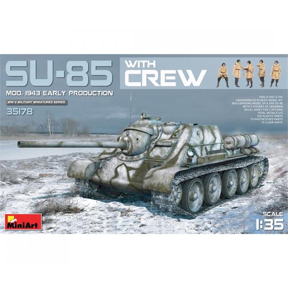 MiniArt 35178 SU-85 Früh. Prod. 1943 m. Bes. (5) - Massstab 1:35