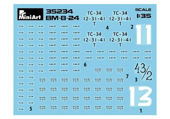 MiniArt 35234 BM-8-24 Rakentenwerfer Inter. - Massstab 1:35 | Bild 3