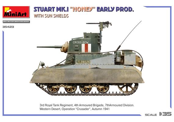 MiniArt 35423 US M3 Stuart Mk.I Honey Fr.Prod. - Massstab 1:35 | Bild 6