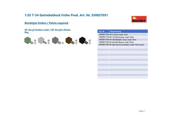 MiniArt 37051 T-54 Getriebeblock Frühe Prod. - Massstab 1:35 | Bild 2