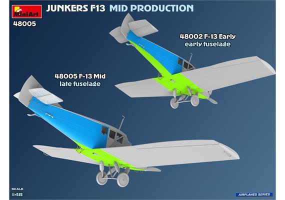MiniArt 48005 Junkers F13 Zivil Mit. Prod. - Massstab 1:48 | Bild 2