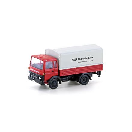 miNis LC4807 Renault JK75 mit Pritsche/Plane Rhätische Bahn - N (1:160)