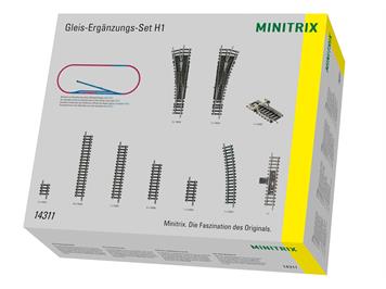 Minitrix 14311 Gleis-Ergänzungs-Set H1 - N (1:160)