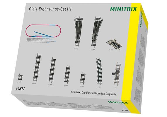 Minitrix 14311 Gleis-Ergänzungs-Set H1 - N (1:160) | Bild 1