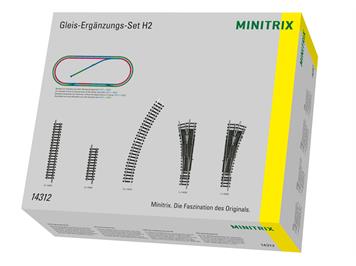 Minitrix 14312 Gleis-Ergänzungs-Set H2 - N (1:160)