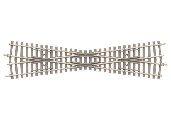 Minitrix 14573 Kreuzung - 15° mit Betonschwellen Länge 129,8 mm - N (1:160)