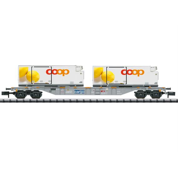 Minitrix 15492 SBB Containertragswagen Coop "Zitronen" - N (1:160)