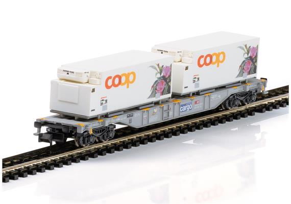 Minitrix 15494 Modelleisenbahn Containertragwagen "coop®" - N (1:160) | Bild 2