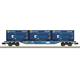 Minitrix 18434 Container-Tragwagen Bauart Sgnss der Firma GATX Rail Austria - N (1:160)