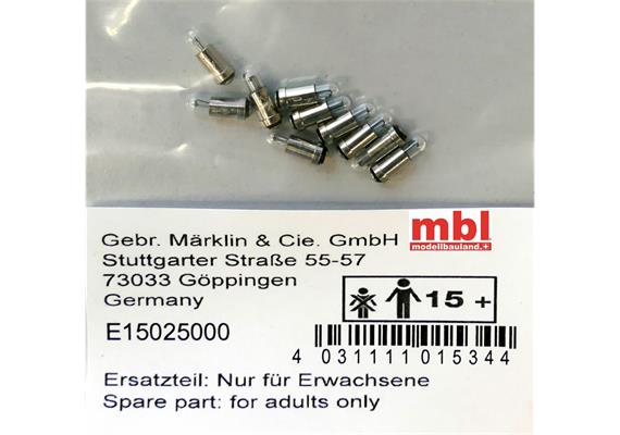 Minitrix E15025000 Glühlampe klar 14V, 10 Stück - N (1:160)