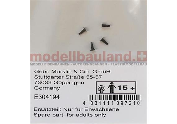 Minitrix E304194 Puffer grau, 4 Stück - N (1:160)