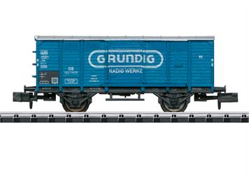 Minitrix 15397 Gedeckter Güterwagen "GRUNDIG", eingestellt bei der DB, N (1:160)