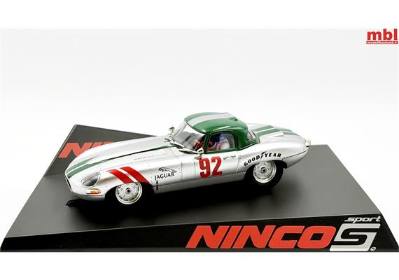 Ninco 50611 Jaguar E-Type Roadster "Silver 62"