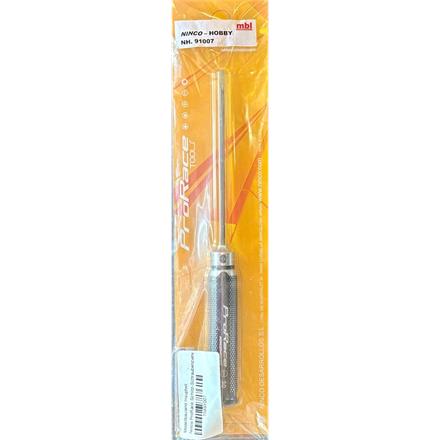 Ninco 91007 ProRace Schlitz-Schraubenzieher, Schlitz 3,0mm, Alu Griff, gehärtete Spitze