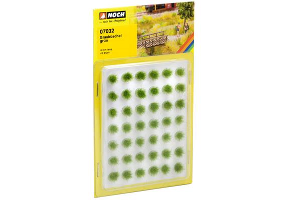 Noch 07032 Grasbüschel Mini-Set, grün, 42 Stück, 6 mm