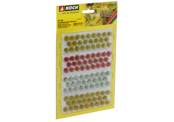 Noch 07135 Grasbüschel “blühend” gelb, rot, weiss veredelt | Bild 1