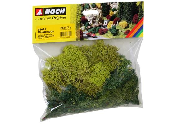 NOCH 08621 Dekormoos hell- und dunkelgrün sortiert, 75 g | Bild 1