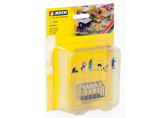 Noch 12030 Laser-Cut "Im Garten" mit 6 Figuren - H0 (1:87) | Bild 3